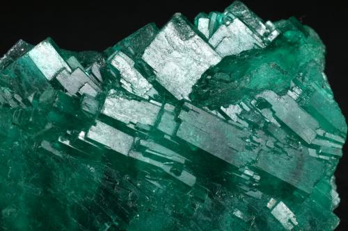 Beryl (var. emerald)<br />Coscuez mining district, Municipio San Pablo de Borbur, Western Emerald Belt, Boyacá Department, Colombia<br />Detail - FOV=3cm<br /> (Author: Fiebre Verde)