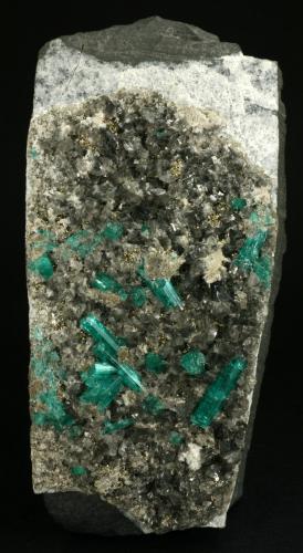 Beryl (variety emerald), Calcite, Pyrite, Albite<br />Muzo mining district, Western Emerald Belt, Boyacá Department, Colombia<br />125x70x40cm<br /> (Author: Fiebre Verde)