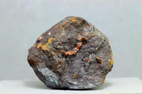 Cobre<br />Minas de El Horcajo, El Horcajo, Almodóvar del Campo, Comarca Campo de Calatrava, Ciudad Real, Castilla-La Mancha, España<br />36x30 mm.<br /> (Autor: Juan Espino)