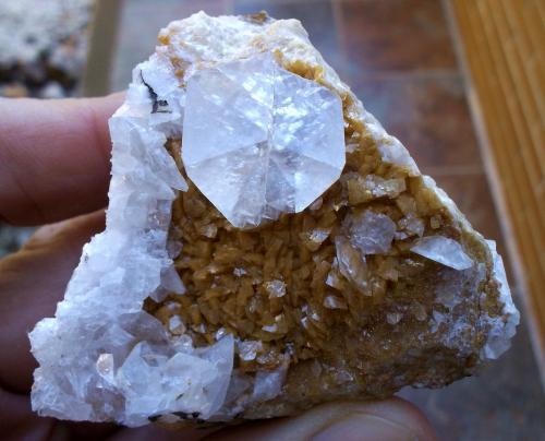 Calcita y dolomita<br />Canteras de mármol, Estremoz, Distrito Évora, Província Alentejo Central, Región Alentejo, Portugal<br />5 x 5 cm<br /> (Autor: Cristalino)