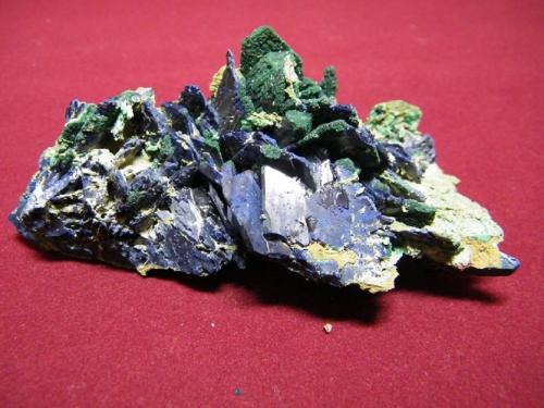 Azurite and Malachite<br />Tsumeb Mine, Tsumeb, Otjikoto Region, Namibia<br />110x50mm<br /> (Author: Heimo Hellwig)