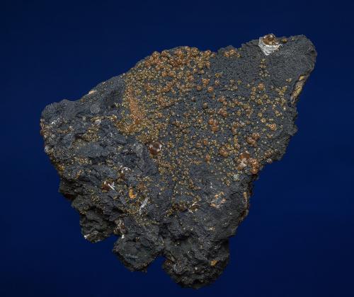 Rhodochrosite, Romanechite, Barite<br />Lone Tree Mine, Buffalo Mountain District, Humboldt County, Nevada, USA<br />7.5 x 6.2 cm<br /> (Author: am mizunaka)