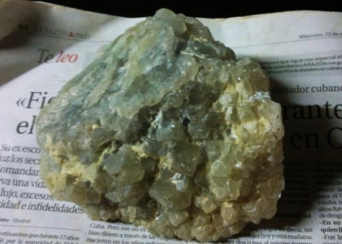 Fluorita<br />La Renta Mines, La Renta, Fresnedillas de la Oliva, Comarca Sierra Oeste de Madrid, Community of Madrid, Spain<br />14 x 11,5 cm<br /> (Autor: Juancho)
