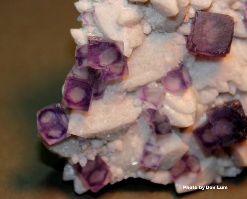 Fluorite, Quartz<br />Huanggang Mines, Hexigten Banner (Kèshíkèténg Qí), Chifeng (Ulanhad), Inner Mongolia Autonomous Region, China<br />9.4 x 8 x 3.3 cm<br /> (Author: Don Lum)