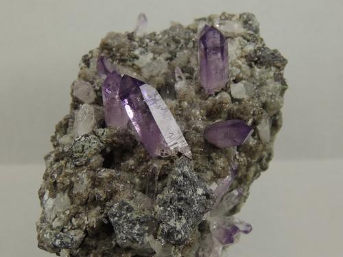 Quartz (var. Amethyst)<br />Cerro de la Concordia, Piedra Parada (Las Vigas), Municipio Tatatila, Veracruz (Veracruz de Ignacio de la Llave), Mexico<br />9.5 x 7.1 x 5.7 centimeters<br /> (Author: Ricardo Melendez)