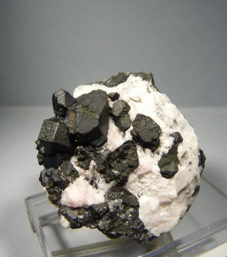 Alabandita<br />Uchucchacua Mine, Oyón Province, Lima Department, Peru<br />45x40 mm.<br /> (Autor: Jesus Franquesa Baucells)