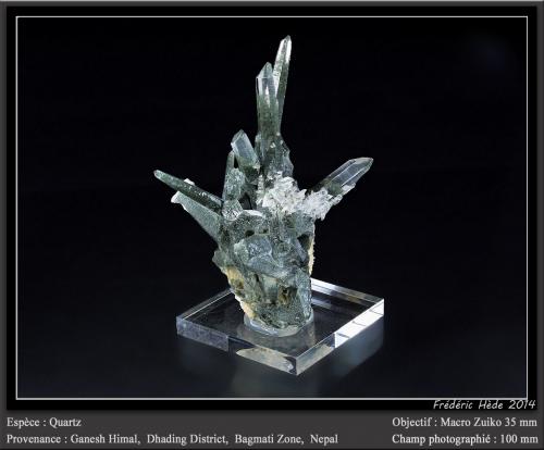 Quartz<br />Ganesh Himal, Distrito Dhading, Bagmati Pradesh, Nepal<br />fov 100 mm<br /> (Author: ploum)