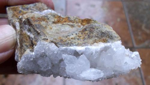 Calcita<br />Mines Can Palomeres, Malgrat de Mar, Comarca Maresme, Barcelona, Cataluña / Catalunya, España<br />7 x 3 cm<br /> (Autor: Cristalino)