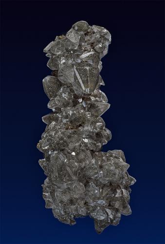 Calcite, Pyrite, Marcasite<br />Conco Mine, North Aurora, Kane County, Illinois, USA<br />13.0 x 6.0 cm<br /> (Author: am mizunaka)