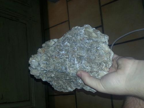 Calcita y Celestina<br />Can Roselló Quarry, Establiments, Palma de Mallorca, Comarca Palma, Mallorca, Balearic Islands / Illes Balears, Spain<br />45 X 25 cm<br /> (Autor: Sergio Fdz)