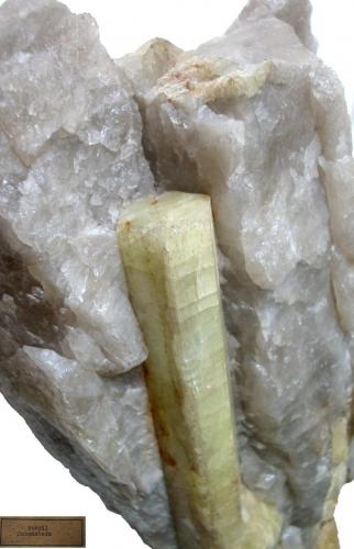 Beryl<br />Hühnerkobel Mine, Rabenstein, Zwiesel, Lower Bavaria, Bavaria/Bayern, Germany<br />10,4 cm crystal<br /> (Author: Andreas Gerstenberg)