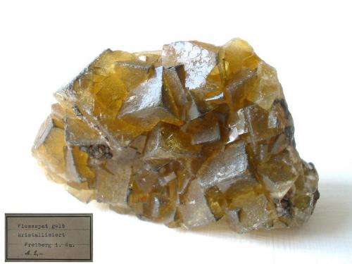 Fluorite<br />Churprinz Friedrich August Erbstolln Mine (Churprinz Mine), Großschirma, Freiberg District, Erzgebirgskreis, Saxony/Sachsen, Germany<br />90 x 62 x 36 mm<br /> (Author: Andreas Gerstenberg)