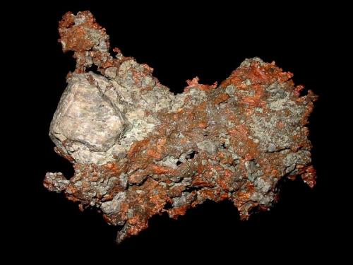 Copper, native<br />Reichenbach, Lautertal (Odenwald), Distrito Bergstraße, Darmstadt, Hesse/Hessen, Alemania<br />10,5 x 8 x 1,5 cm<br /> (Author: Andreas Gerstenberg)