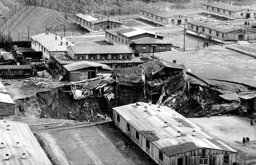 the most infamous collapse:
Prison "culture" house and kitchen disappeared with two prisoners, 1-4-1962, 1:10AM, nobody saw them again. Prison was later moved 1km away.

Here is a collapse in 2014.
http://img15.rajce.idnes.cz/d1501/10/10477/10477549_ef9b975a424c23d4e55b8dc9db0c2349/images/DSC_0009.jpg
... and is still growing. (Author: Psax)