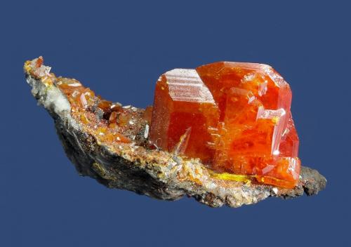 Wulfenite<br />Mina Red Cloud, Montes Trigo, Distrito Silver, Condado La Paz, Arizona, USA<br />49 x 24 x 20 mm<br /> (Author: GneissWare)