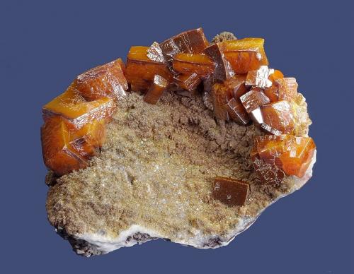 Wulfenite<br />Erupción Mine (Ahumada Mine), Los Lamentos Mountain Range, Municipio Ahumada, Chihuahua, Mexico<br />69 x 54 x 33 mm<br /> (Author: GneissWare)