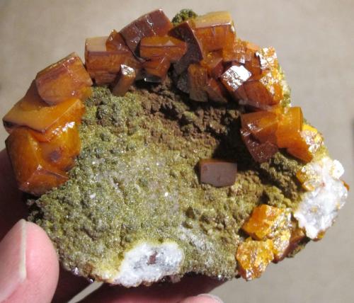 Wulfenite<br />Mina Erupción (Mina Ahumada), Sierra de Los Lamentos, Municipio Ahumada, Chihuahua, México<br />69 x 54 x 33 mm<br /> (Author: GneissWare)