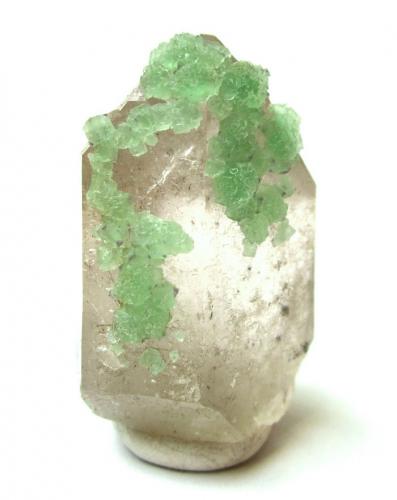 Fluorite on quartz<br />Kara-Oba, Betpak-Dala (Bet-Pak-Dala) Desert, Karaganda Region, Kazakhstan<br />Specimen height 4 cm<br /> (Author: Tobi)