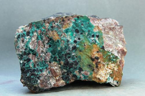 Crisocola<br />Oliva de Mérida, Comarca Tierra de Mérida-Vegas Bajas, Badajoz, Extremadura, España<br />69x53 mm<br /> (Autor: Juan Espino)