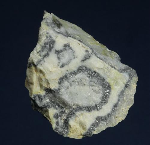 Tellurium in Chalcedony<br />Kawazu Mine, Rendaiji, Shimoda City, Shizuoka Prefecture, Chubu Region, Honshu Island, Japan<br />49 x 31 x 26 mm<br /> (Author: GneissWare)