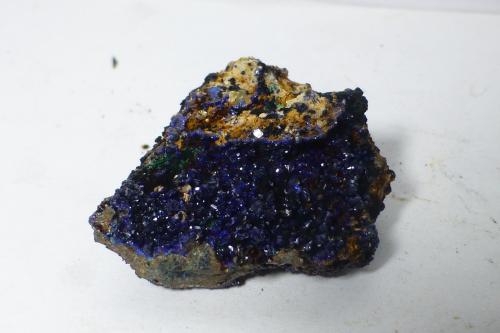 Azurita<br />Linda Mariquita Mine, El Molar, Comarca Priorat, Tarragona, Catalonia / Catalunya, Spain<br />3x2,5cm<br /> (Autor: heat00)