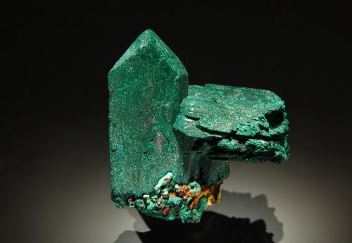 Malachite<br />Sacramento Pit, Sacramento Hill, Bisbee, Warren District, Mule Mountains, Cochise County, Arizona, USA<br />2.7 x 3.1 cm<br /> (Author: crosstimber)