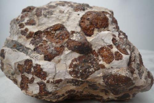 Hialoclastita, fragmentos cementados con roca caliza.
Barranco de Guanarteme, Gran Canaria, España-
Ancho de imagen 25 cm (Autor: María Jesús M.)