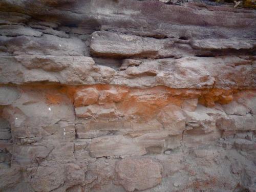 Argilitas ricas en hierro
La Isleta, Gran Canaria, España
ancho de imagen 3 metros (Autor: María Jesús M.)