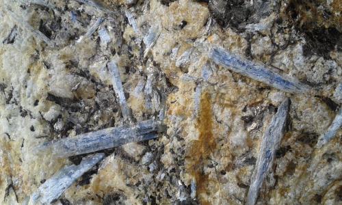 Gneiss con kianita
Bugaboos Mt, British Columbia, Canadá
CdV: unos 15 cm (Autor: Josele)