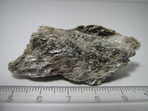 Anfibolita con antofilita y gedrita (nuumita)<br />Afloramientos de Nuumita, Nuuk, Sermersooq, Groenlandia<br />5''5 x 2''5 cm.<br /> (Autor: prcantos)