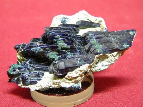 Azurite<br />Tsumeb Mine, Tsumeb, Otjikoto Region, Namibia<br />55x35mm<br /> (Author: Heimo Hellwig)