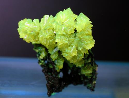 Autunite<br />Senhora da Assunção Mine, Aldeia Nova, Ferreira de Aves, Sátão, Viseu District, Portugal<br /><br /> (Author: Cesar M. Salvan)