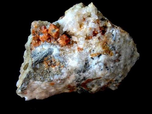 Scheelite<br />Pozos Vorderer Birnbaum (Birnbaum posterior), Neudorf, Distrito minero Harzgerode, Harz, Sajonia-Anhalt/Sachsen-Anhalt, Alemania<br />7 x 5 cm<br /> (Author: Andreas Gerstenberg)