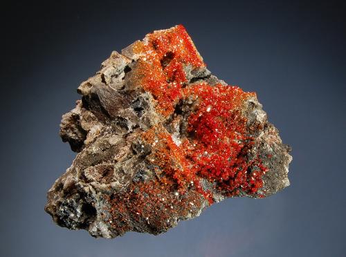 Vanadinite<br />Mina Hamburg, Distrito Silver, Montes Trigo, La Paz County, Arizona, USA<br />4.5 x 5.5 cm<br /> (Author: crosstimber)