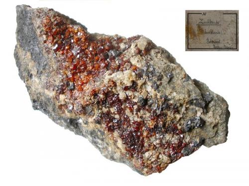 Sphalerite, galena<br />Zona Hambach - Gückingen, Diez, Rhein-Lahn-Kreis, Valle Lahn, Renania-Palatinado/Rheinland-Pfalz, Alemania<br />11 x 7 cm<br /> (Author: Andreas Gerstenberg)