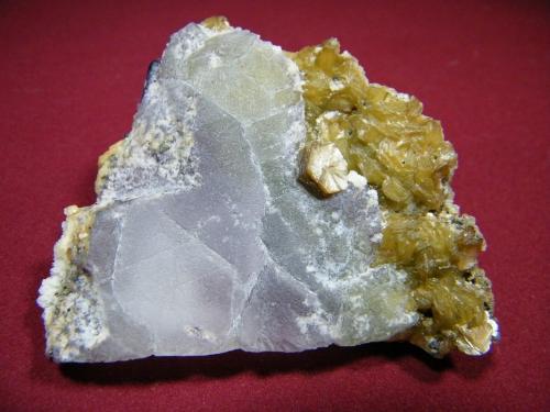 Fluorite with muscovite<br />Brandberg area, Erongo Region, Namibia<br />85x80x15mm<br /> (Author: Heimo Hellwig)