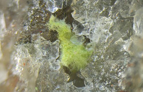 Agardita-(Y)<br />San Guillermo Mine, El Guijo, Comarca Los Pedroches, Córdoba, Andalusia, Spain<br />Campo de visión de 2 mm<br /> (Autor: Antonio Carmona)