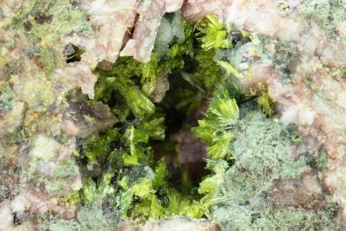 Clinozoisita<br />Cantera Los Arenales, Monte La Rocha de Piquer, Torás, Comarca Alto Palancia, Castellón / Castelló, Comunidad Valenciana / Comunitat Valenciana, España<br />50x28x14 mm<br /> (Autor: Juan Espino)