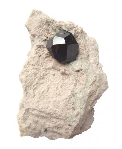 Almandine<br />Garnet Hill, Ely, Robinson District, White Pine County, Nevada, USA<br />Specimen height 4 cm, almandine crystal 9 mm<br /> (Author: Tobi)
