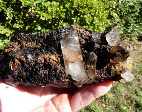 Quartz with goethite<br />Ceres, Warmbokkeveld Valley, Ceres, Valle Warmbokkeveld, Witzenberg, Cape Winelands, Western Cape Province, South Africa<br />165 x 130 x 67 mm<br /> (Author: Pierre Joubert)