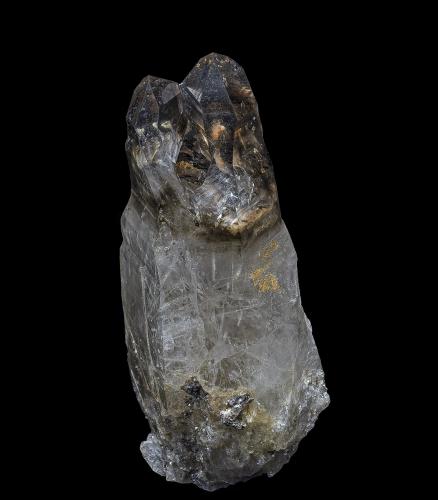 Quartz (var Smoky Quartz)<br />Little Cahuilla Mountain, Cahuilla, Cahuilla District, Riverside County, California, USA<br />7.6 x 3.2 cm<br /> (Author: am mizunaka)