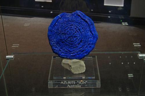 Azurite<br />Malbunka copper Mine, Western Aranda, Ltalaltuma, Australia<br /><br /> (Author: crocoite)