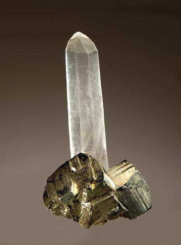 Quartz and Pyrite<br />Spruce claim, Goldmyer Hot Springs, King County, Washington, USA<br />3.1 x 6.5 cm<br /> (Author: crosstimber)