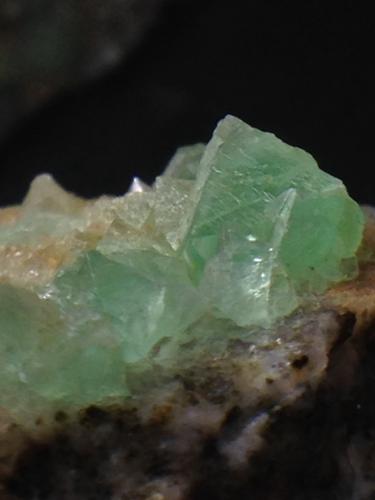 Fluorita<br />Pedrera Berta, Turó de Can Domènech, Serra de Roques Blanques, Sant Cugat del Vallès-El Papiol, Comarca Vallès Occidental / Baix Llobregat, Barcelona, Cataluña / Catalunya, España<br />2 cm<br /> (Autor: Obsi)