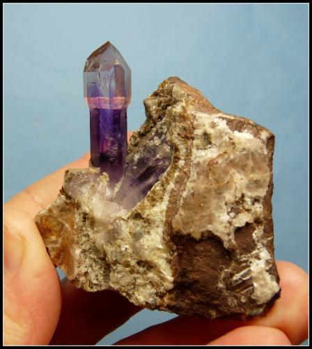 Quartz (variety amethyst)<br />Brandberg area, Erongo Region, Namibia<br />72 x 58 x 50 mm<br /> (Author: Pierre Joubert)