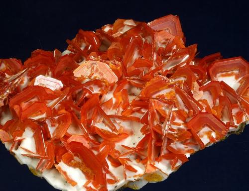 Wulfenite<br />Jianshan Mine, Ruoqiang, Bayin'gholin Autonomous Prefecture, Xinjiang Uyghur Autonomous Region, China<br />103 x 68 mm<br /> (Author: GneissWare)