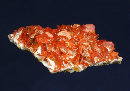 Wulfenite<br />Jianshan Mine, Ruoqiang, Bayin'gholin Autonomous Prefecture, Xinjiang Uyghur Autonomous Region, China<br />103 x 68 mm<br /> (Author: GneissWare)