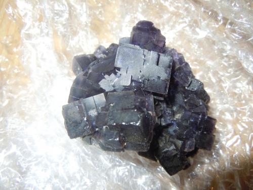 Fluorite<br />La Viesca Mine, La Collada mining area, Huergo, Siero, Comarca Oviedo, Principality of Asturias (Asturias), Spain<br />6.5/6 x 5.5 cm<br /> (Author: Casimir Sarisky)
