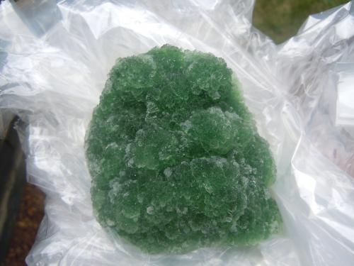 Fluorite<br />Guxian, Tongbai, Nanyang Prefecture, Henan Province, China<br />8.7 x 8 cm<br /> (Author: Casimir Sarisky)