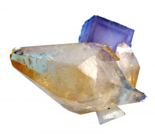 Calcita, fluorita<br />Elmwood Mine, Carthage, Central Tennessee Ba-F-Pb-Zn District, Smith County, Tennessee, USA<br />82 mm x 60 mm x 40 mm<br /> (Autor: Carles Millan)